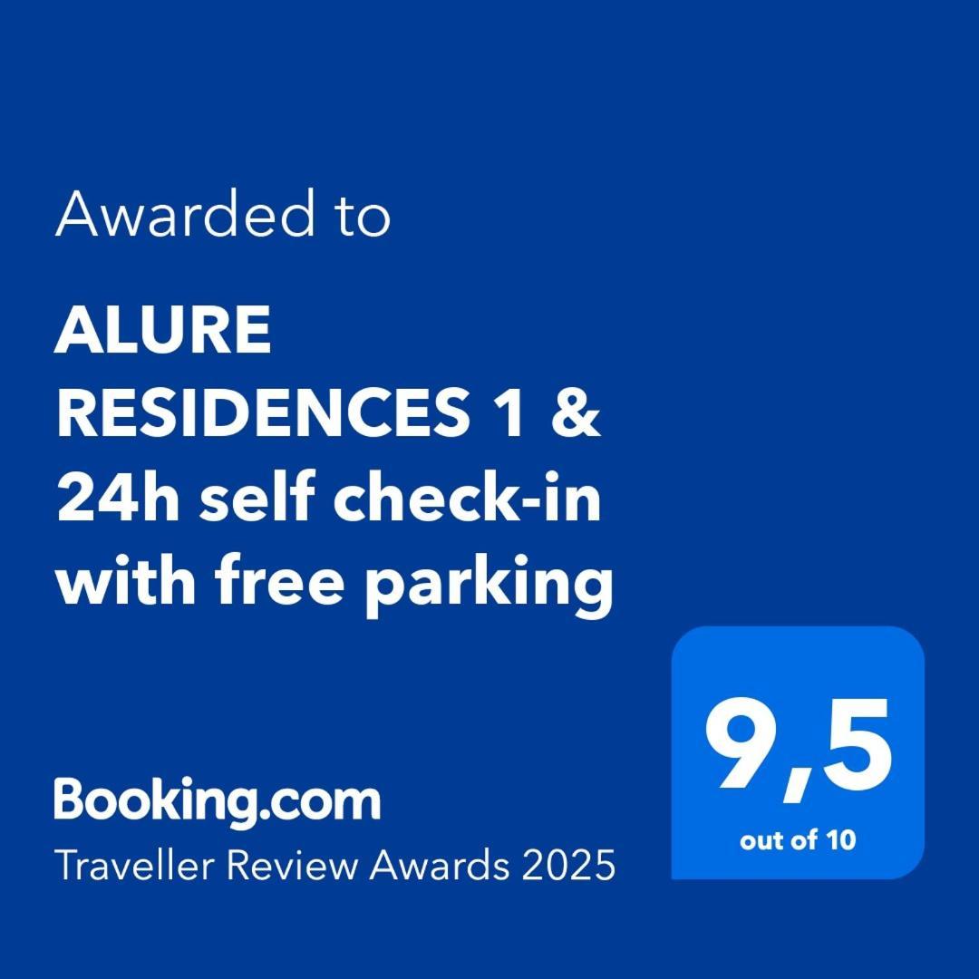 Alure Residences 1 & 24H Self Check-In, Free Parking In Front Of The Apartment Building, New Building, Terrace, Cafe With Breakfast In The Apartment Building, Next To The Aqua Park Banská Bystrica Dış mekan fotoğraf